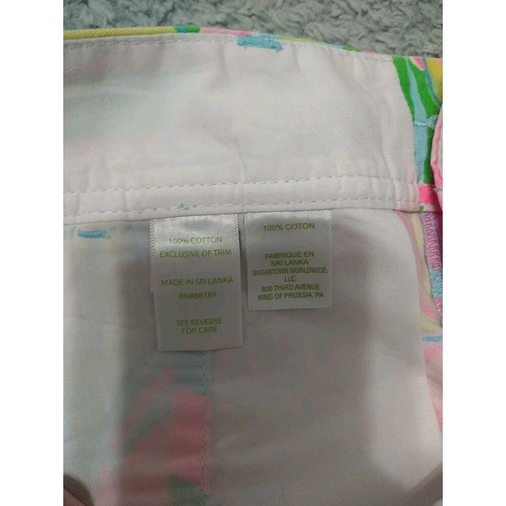 Lilly Pulitzer The Callahan Shorts Multicolor Size 0 Boho Beachy Summer Feminine